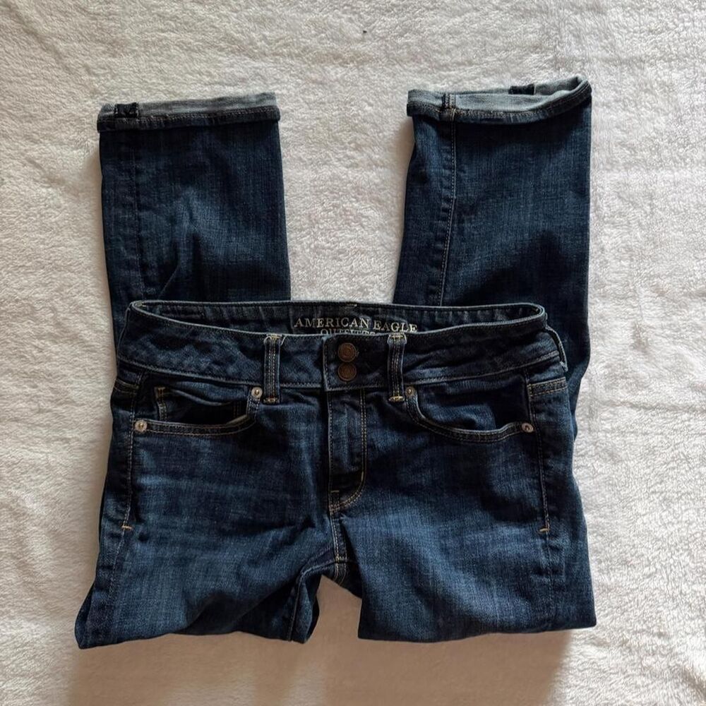 American-eagle Women's Navy and Blue Trousers